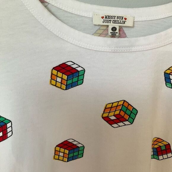 Messy Bun Rubik’s Cube Crop Top, M. Adorbs! - Picture 8 of 9